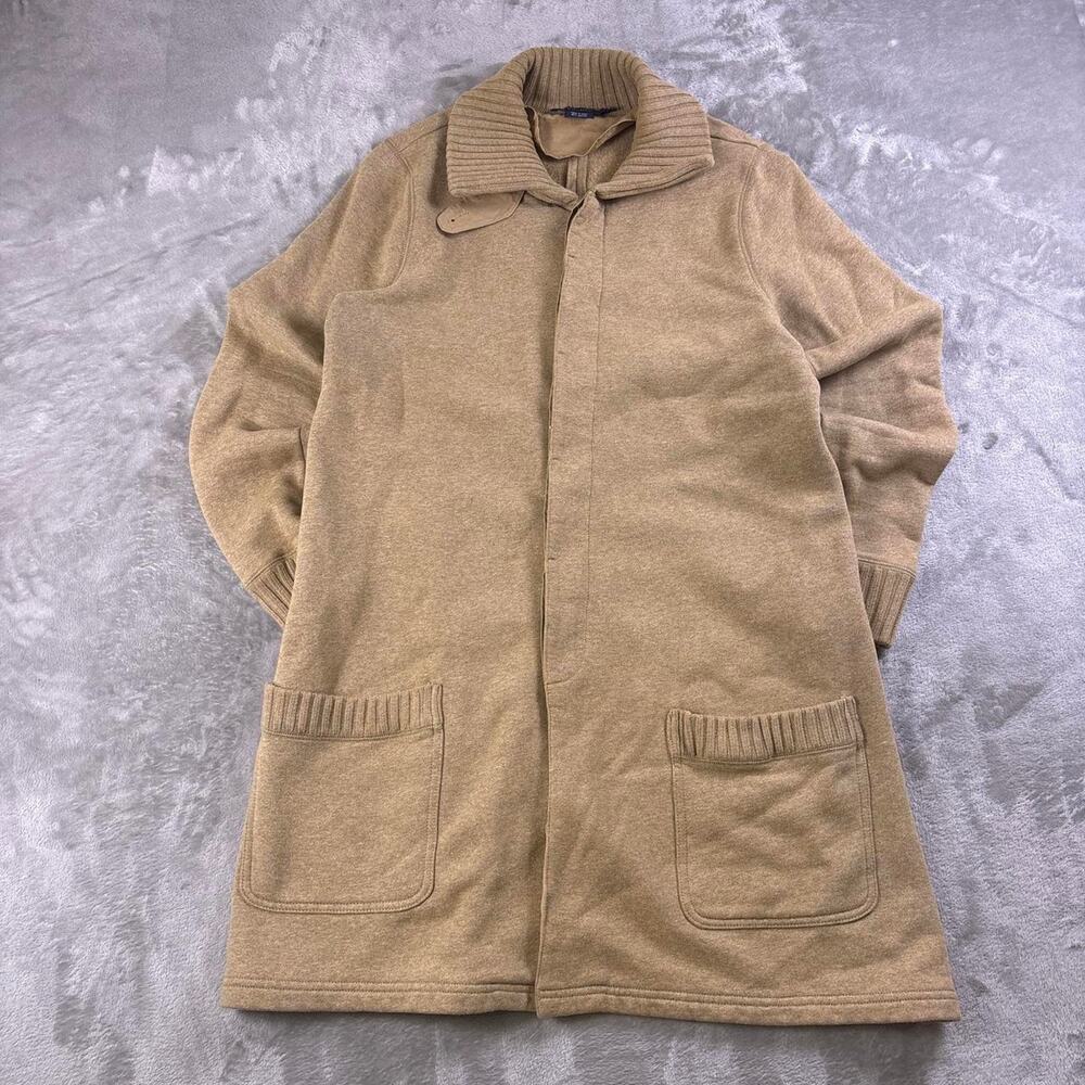 Polo Ralph Lauren Cotton Knit Coat Women’s Large Beige Tan Long Cardigan Jacket